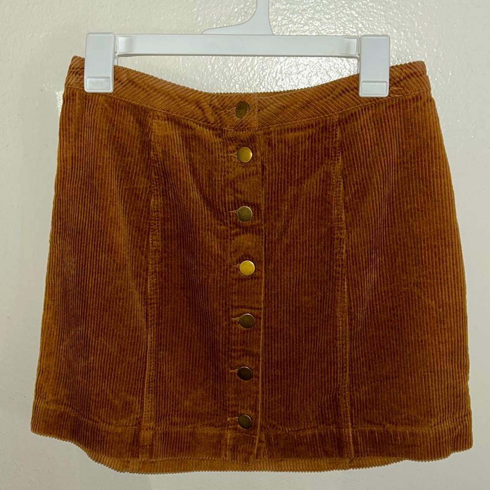 Charlotte Russe brown suede skirt